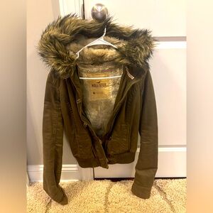 Hollister Coat - Fur Trim Hood